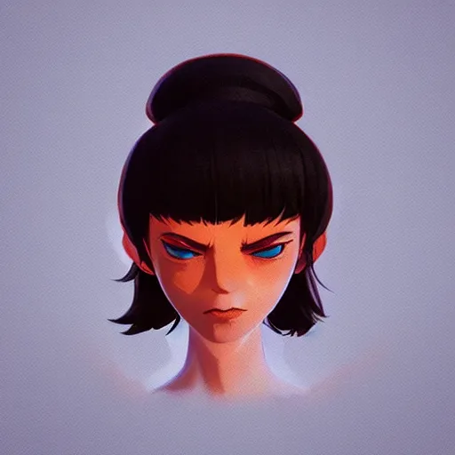 Image similar to face icon stylized minimalist ahh! real monsters, loftis, cory behance hd by jesper ejsing, by rhads, makoto shinkai and lois van baarle, ilya kuvshinov, rossdraws global illumination