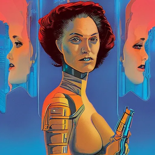 Prompt: a woman in a sci fi future, juxtapoz magazine