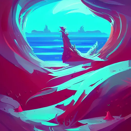 Prompt: ocean creature by Anton fadeev