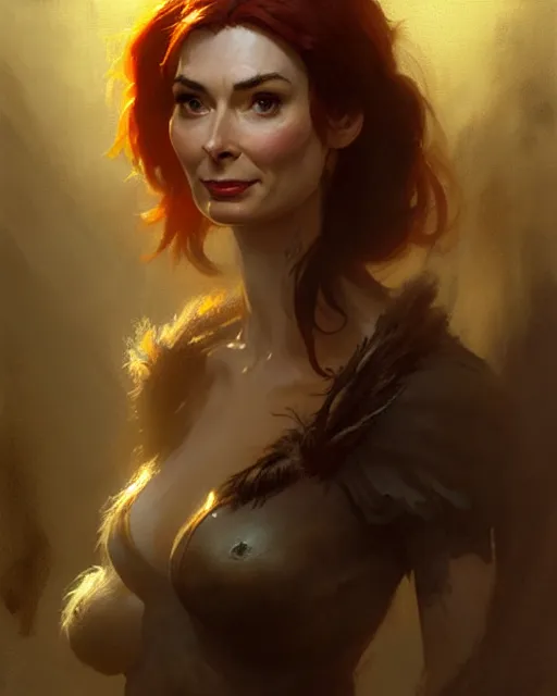 Image similar to felicia day, fantasy character portrait, ultra realistic, concept art, intricate details, highly detailed by frank frazetta greg rutkowski, gaston bussiere, craig mullins, simon bisley