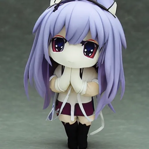 Image similar to cute fumo chibi plush of a cute guardian statue girl