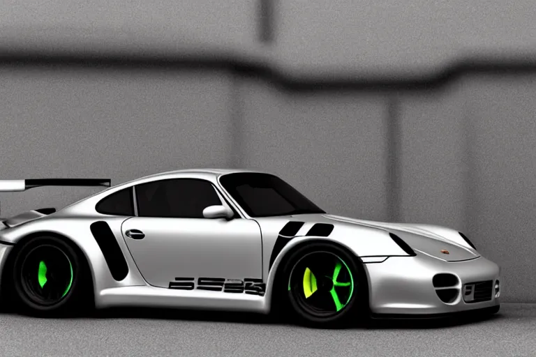 Image similar to porsche 959 from the future. GT3 RS. cyberpunk hypercar. photo realistic 35mm Khyzyl Saleem