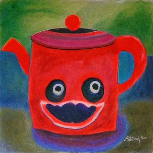 Prompt: teapot monster