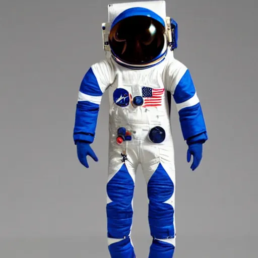 Image similar to a bauhaus style astronaut suit