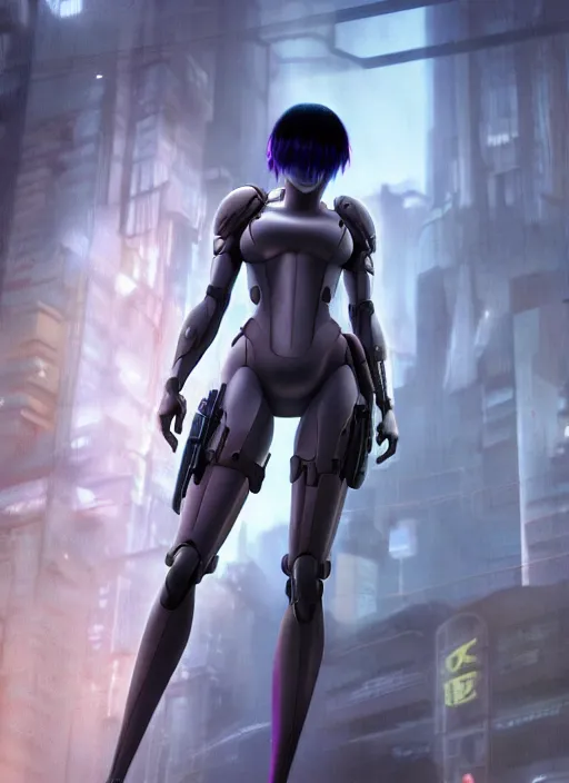 Image similar to weta disney pixar movie still portrait photo of motoko kusanagi the major ghost in the shell : : as cyborg woman by pixar : : by weta, wlop, ilya kuvshinov, rossdraws, artgerm, maxim cover, octane render, anime, octane render, 3 d, volumetric lighting, anti aliasing, raytracing : :