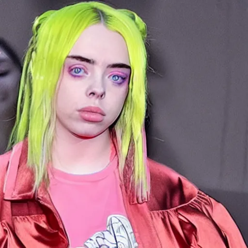 Image similar to a still of billie eilish