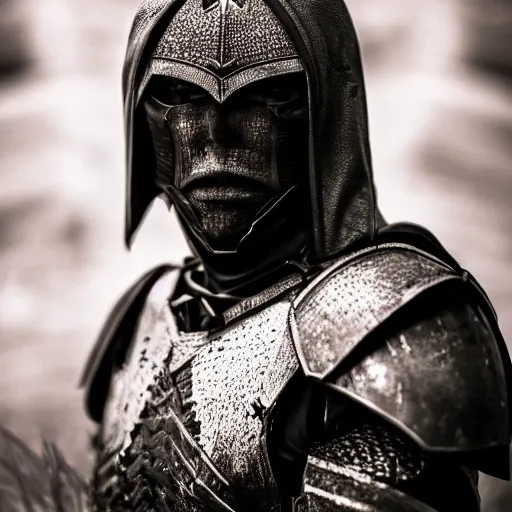 Prompt: cilian murphy wearing dark armor, portrait shot, cinematic, sharp focus, extreme detail, lighting, epic