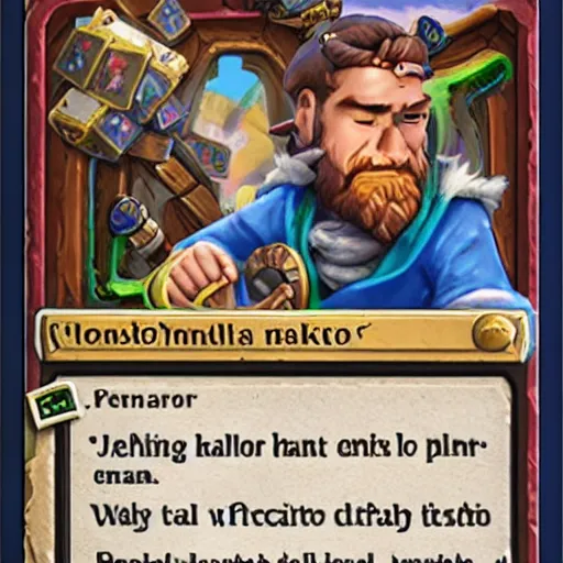 Image similar to Zelenski on Hearthstone card