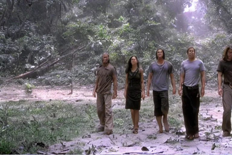 Image similar to still frame of the tv show lost ( 2 0 0 4 )