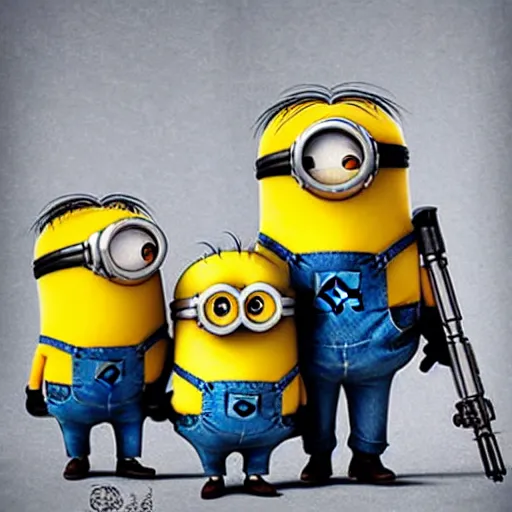 Image similar to minions in a star wars movie scene