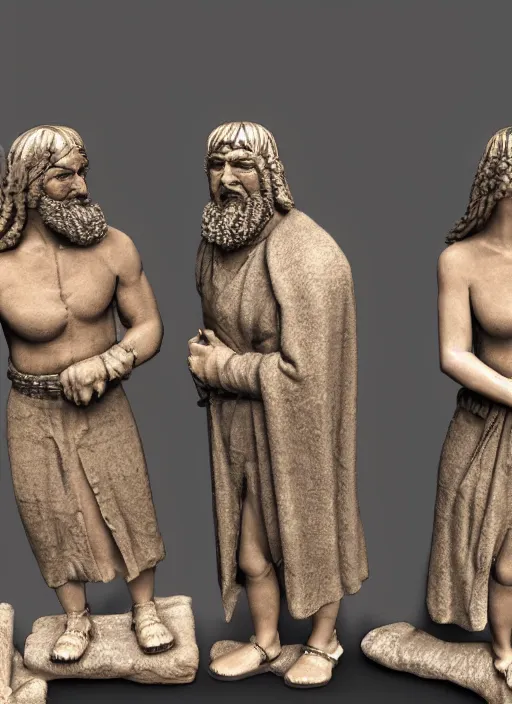 Image similar to highly detailed 80mm resin figure model of Ancient Citizens