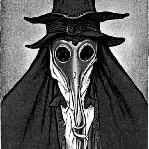 Prompt: plague doctor by charles dana gibson