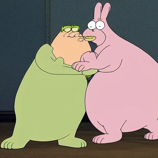 Prompt: Big Chungus in family guy