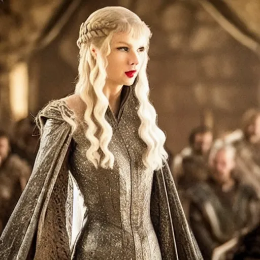 Image similar to taylor swift in game of thrones, deleted scene