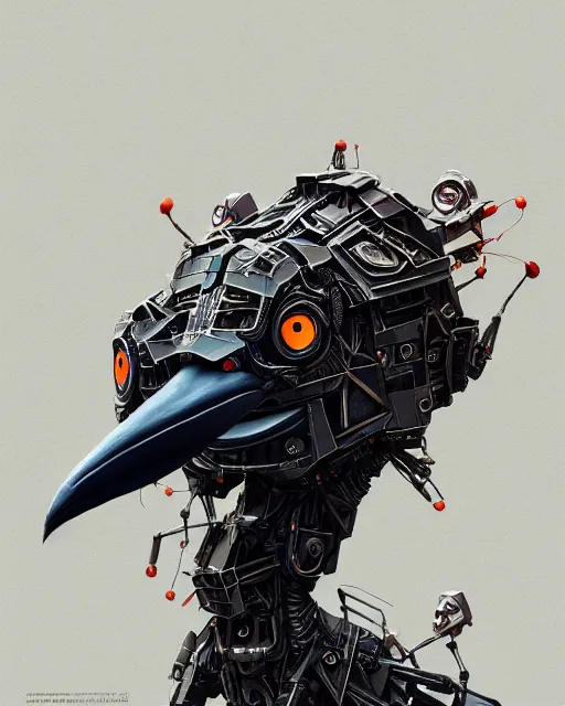 Prompt: portrait of shoebill - stork - mecha - carrion crawler, intricate abstract. intricate artwork, by tooth wu, wlop, beeple, dan mumford. concept art, octane render, trending on artstation, greg rutkowski very coherent symmetrical artwork. cinematic, key art, hyper realism, high detail, octane render, 8 k, iridescent accents