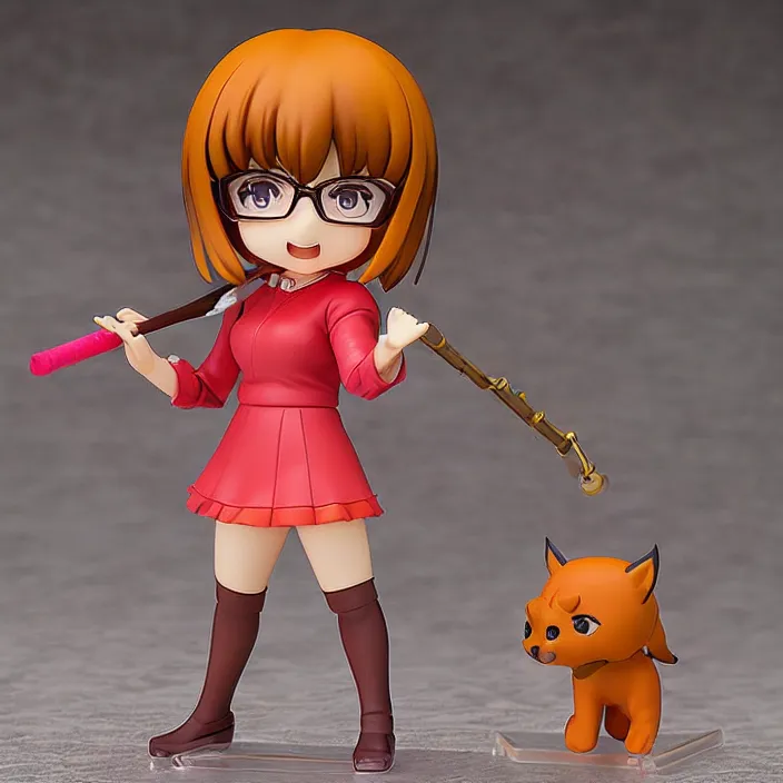 Prompt: Velma, An anime Nendoroid of Velma, figurine, detailed product photo