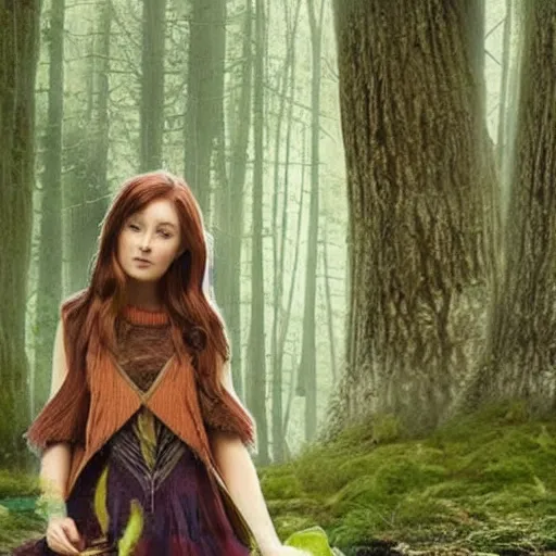 Image similar to forest trees https://media.discordapp.net/attachments/1005597369187958895/1006585564142776320/a_beautiful_fantasy_woman_makes_camp_under_a_large_mushroom_moss_dewdrops_rainstorm_watercolor_dramatic_lighting_cinematic_establishin_-H_704_-n_9_-i_-s_150_-S_664894794_ts-1660000276_idx-2.png