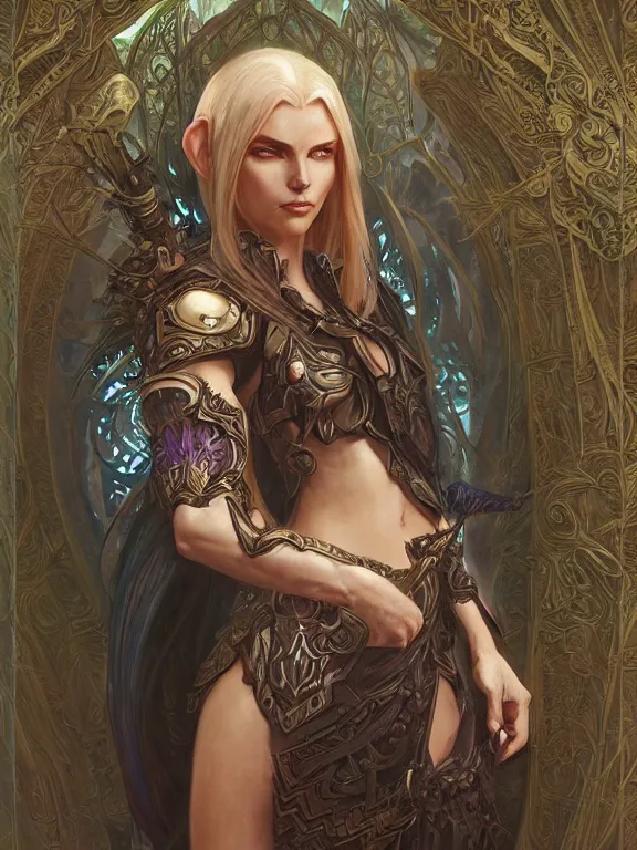 Image similar to male world of warcraft elven druid, fantasy, man, intricate, elegant, highly detailed, digital painting, artstation, concept art, wallpaper, smooth, sharp focus, illustration, art by artgerm and greg rutkowski and alphonse mucha