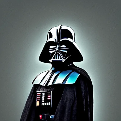 Image similar to darth vader in iron man armour