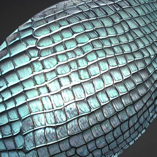 Prompt: translucent metallic dragon scale egg, photorealistic, symmetrical, unreal engine, beautiful scales in background