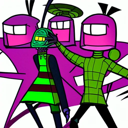 Image similar to invader zim cartoon nickelodeon