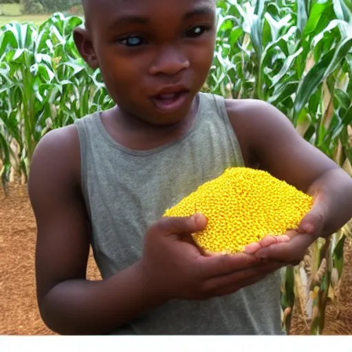 Prompt: when he encountered maize for the first time, he thought it incredibly corny