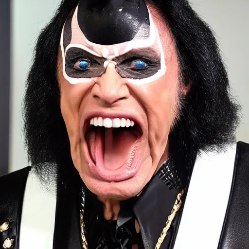 Prompt: gene simmons sticking out his tongue - s 5 0