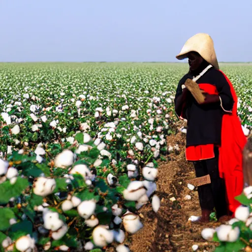 Image similar to Zwarte Piet working in the cotton fields of Missouri