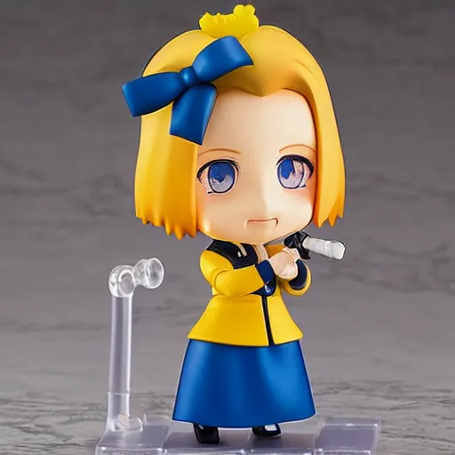 Prompt: Marie Curie Nendoroid figure