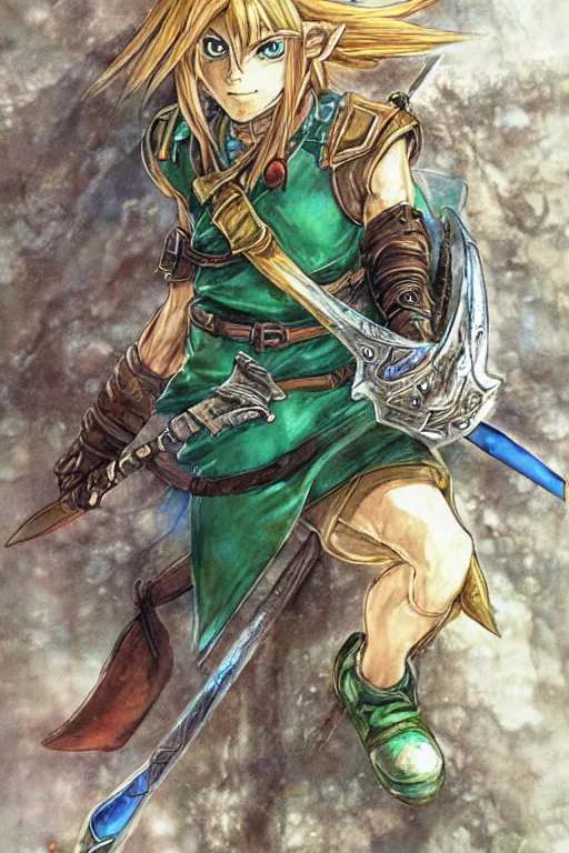 Image similar to Link by Yoshitaka Amano