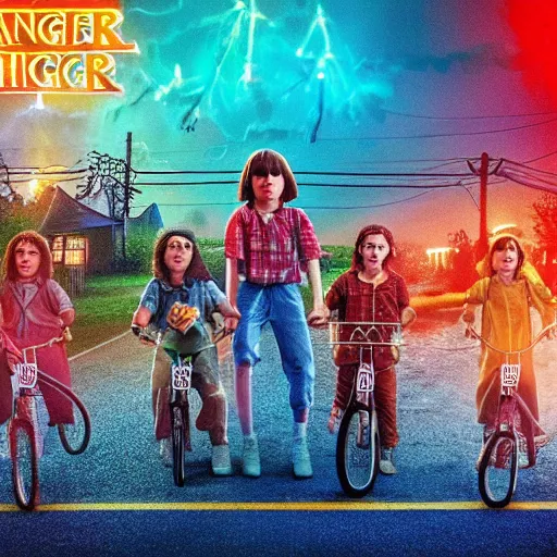 Image similar to minion in the stranger things upside down world, realistic, photography, award winning, 8 k, wide shot,