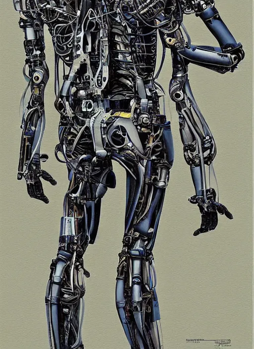 Image similar to cybernetic exoskeleton by Albrecht Drurer