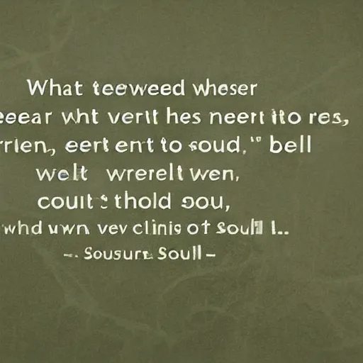 Image similar to what the others see in the other world, not needing but wanting to be free, exquisite clarity of soul