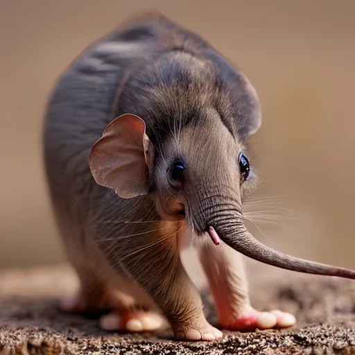 Image similar to a elephant - mouse - hybrid, animal photography