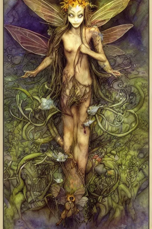 Prompt: a faerie by brian froud