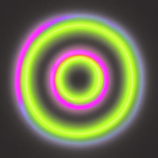 Prompt: neon circle 4k