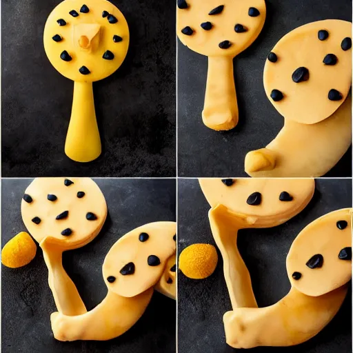 Prompt: making of an edible giraffe, from the beautiful'how to make food art step by step collection ', dslr