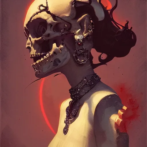 Image similar to gemhamburgerskull, Art Deco, Greg rutkowski, Trending artstation