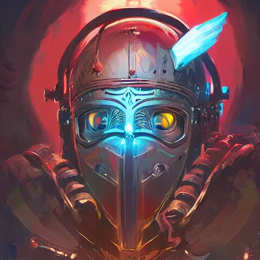 Image similar to cyberpunk viking helmet mask warrior goddess robot ninja fantasy, art gta 5 cover, official fanart behance hd artstation by jesper ejsing, by rhads, makoto shinkai and lois van baarle, ilya kuvshinov, ossdraws