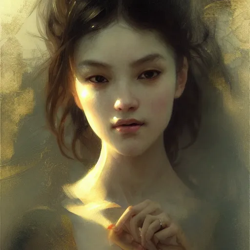 Prompt: ruan jia, yellow, intricate, elegant, highly detailed, digital painting, artstation, concept art, smooth, sharp focus, illustration, art by artgerm and greg rutkowski and alphonse mucha and william - adolphe bouguereau