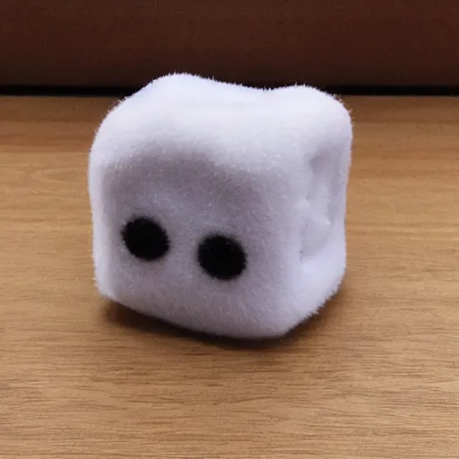 Prompt: fuzzy plushie of a dice