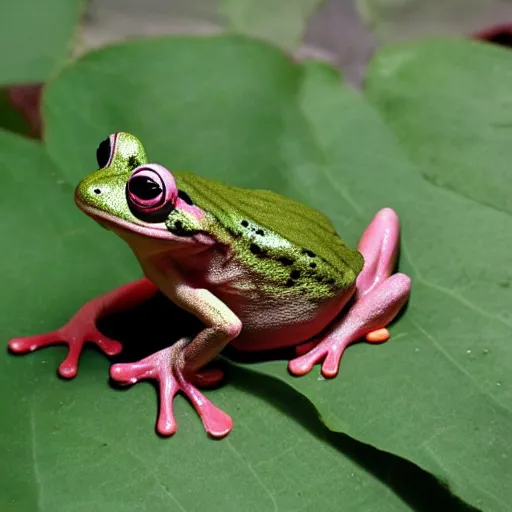 Image similar to a pink frog