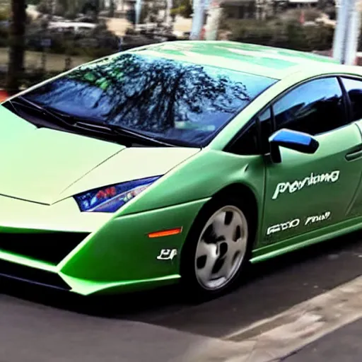 Image similar to A Lamborghini Prius Hybrid