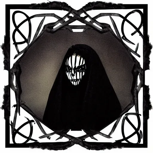 Image similar to omer adam black metal album cover