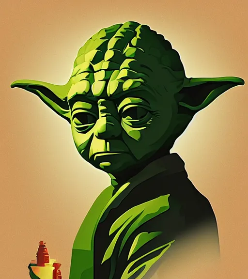 Portrait Of Yoda By Tom Whalen Liam Brazier Stable Diffusion Openart