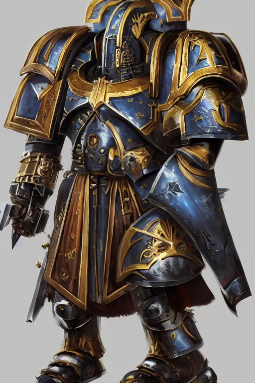 Image similar to armor portrait heros warhammer 4 0 k horus heresy fanart - the primarchs emperor by johannes helgeson animated with vfx concept artist & illustrator global illumination ray tracing hdr fanart arstation zbrush central hardmesh 8 k octane renderer comics stylized