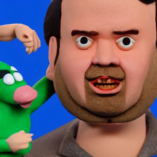 Image similar to rich evans, claymation, stop motion