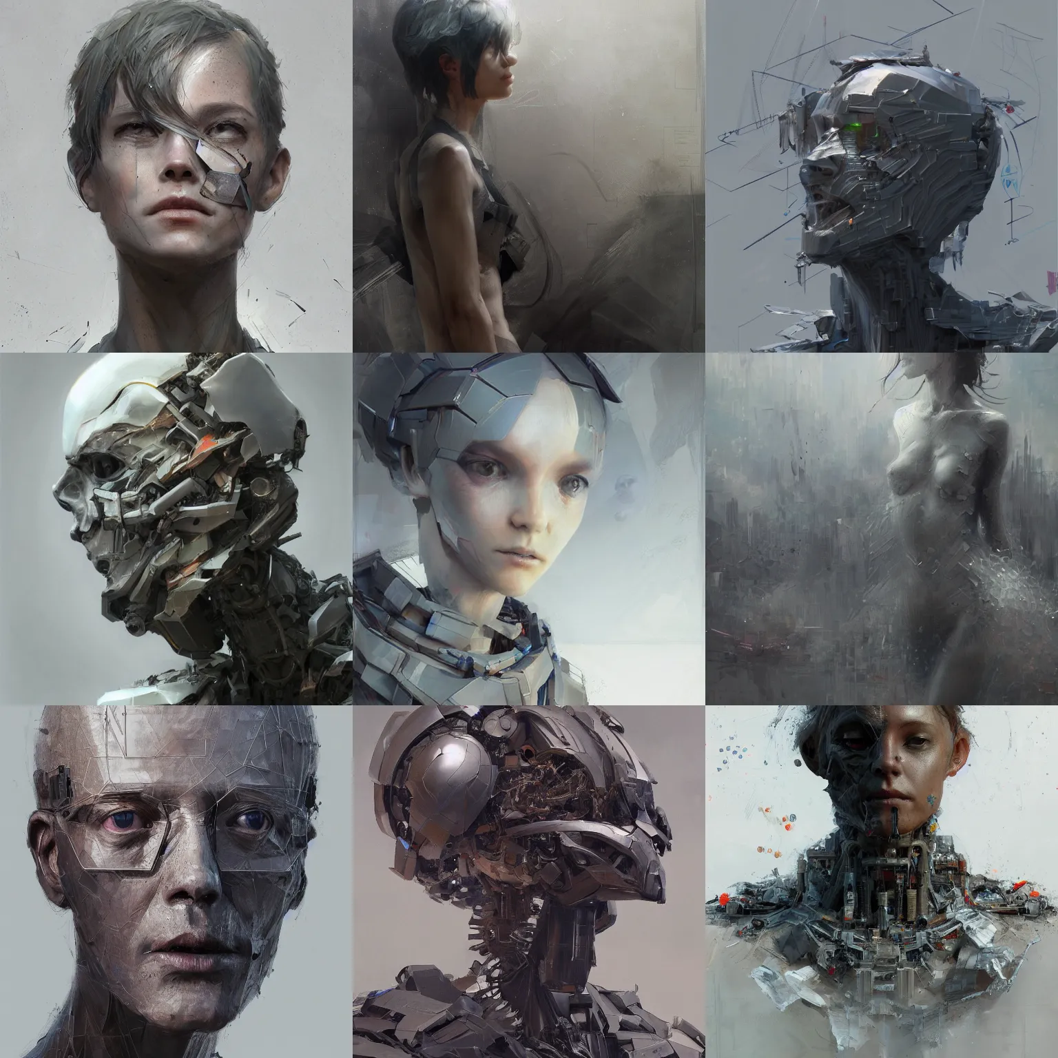 Prompt: system that transforms garbage in resources, concept, sci fi, highly detailed, convoluted, technical, artificial intelligence, utopia, artstation, unreal engine by zhaoming wu, nick alm, makoto shinkai, very coherent asymmetrical artwork, sharp edges, perfect face, simple form, 1 0 0 mm