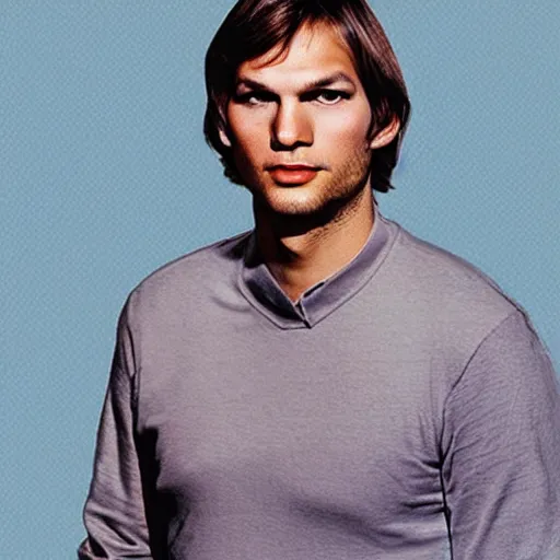 Image similar to “ ashton kutcher retro minimalist portrait by jean giraud, moebius starwatcher comic, 8 k ”