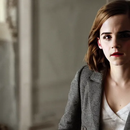 Image similar to film still of Emma Watson.